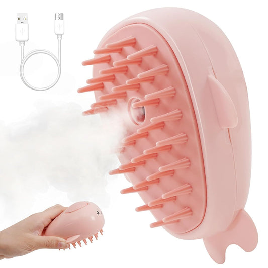 Whale Cat Steam Brush: The Ultimate 3-in-1 Grooming Solution!